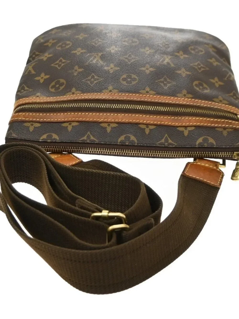 LOUIS VUITTON Pochette Bosphore Shoulder Bag Monogram Leather BN M40044 85KD460